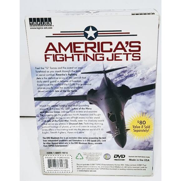 America's Fighting Jets 4 DVD's Air Force, Navy & Marines,Cold War Unusual Jets - Picture 8 of 8